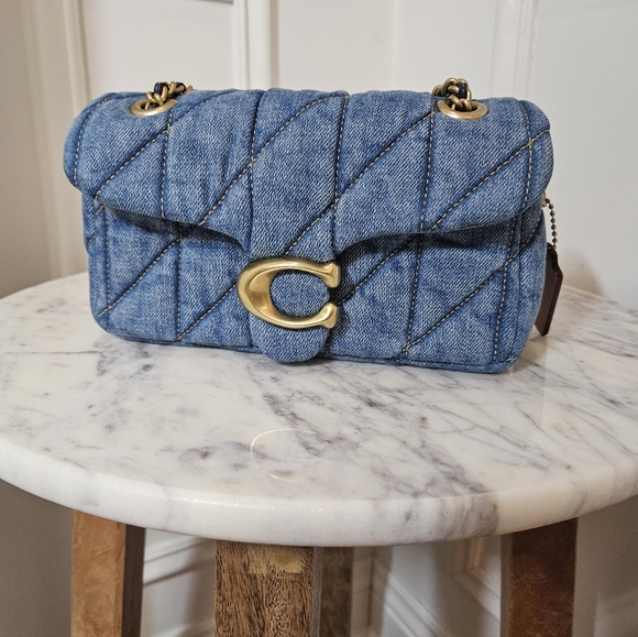 Coach Accessories - Coach Quilted Denim Tabby 20